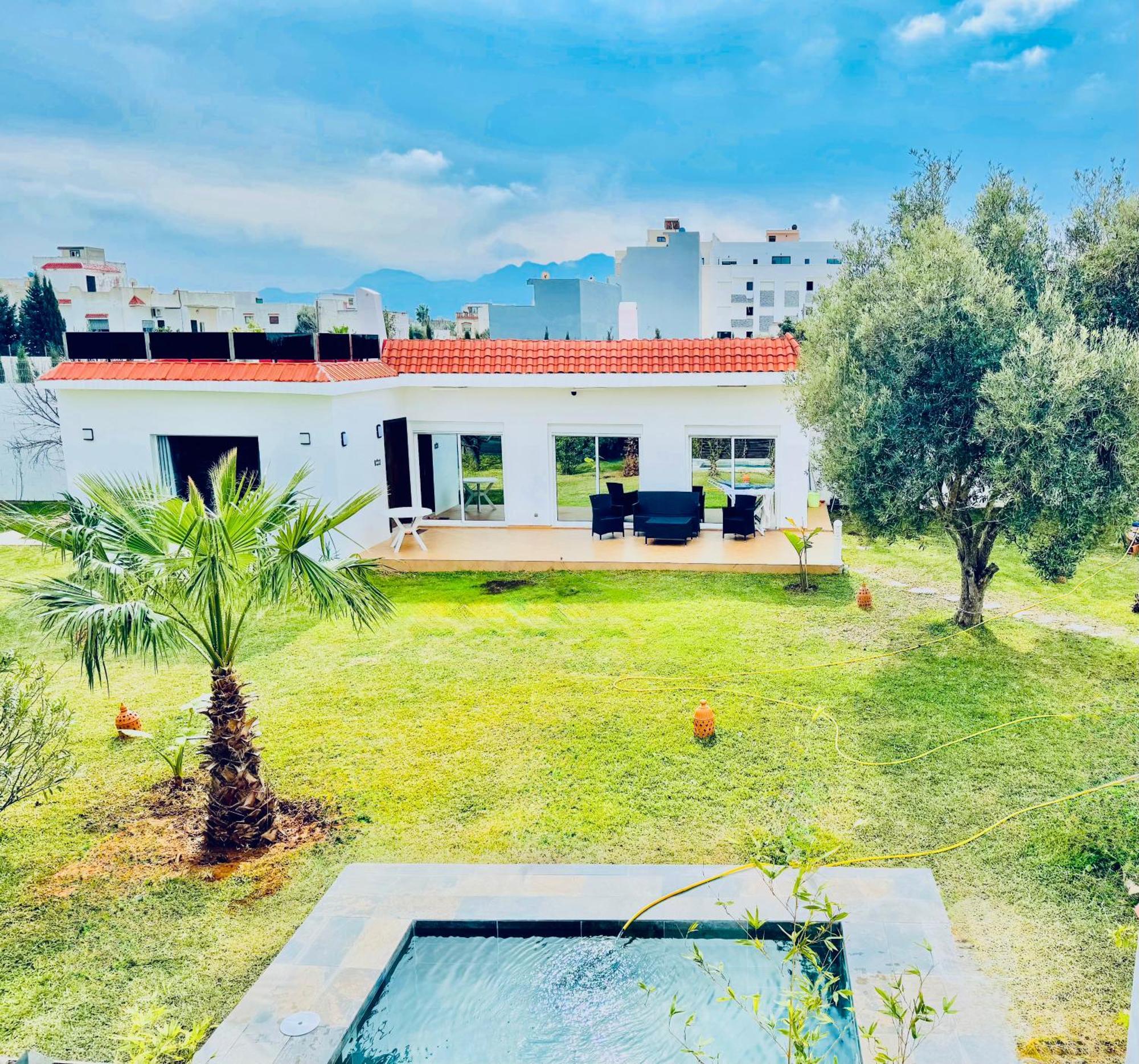 Central Villa With Pool Garden 5Km Sea Cabo Tétouan Exteriör bild